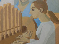 Sala Harry Recanati - Norah Borges - Argentina - oleo sobre madera - 77 x 59 cms